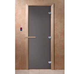 Стеклянная дверь для бани и сауны DoorWood