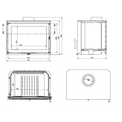 Каминная топка KFD ECO M 14