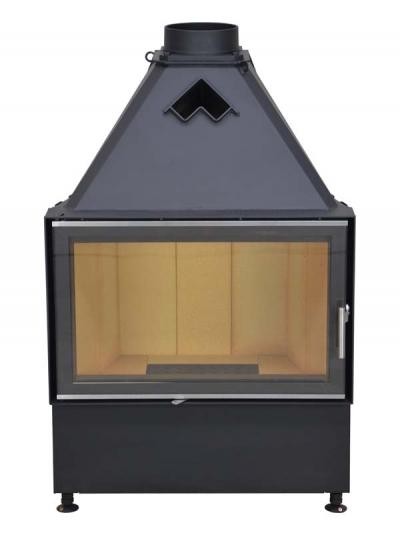 Каминная топка KOBOK Chopok L 78 LD 780/570 большое стекло черный шамот