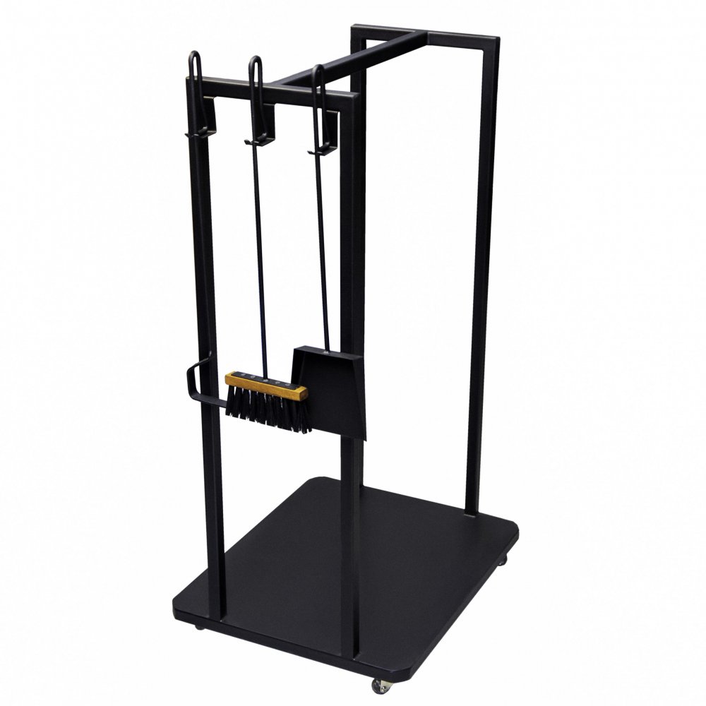 Дровница с каминным набором