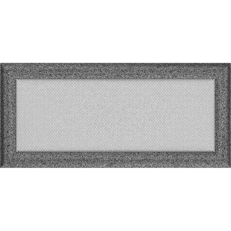 Вентиляционная решетка Oskar черный-хром (17х37) 37OSC