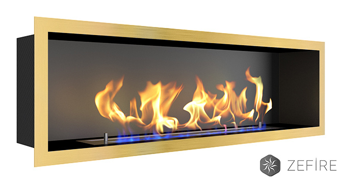 Биокамин Flagman 1000 латунный