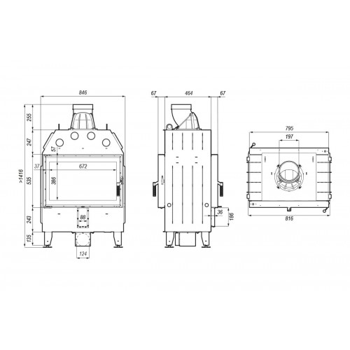 Каминная топка Defro Home Intra ME T