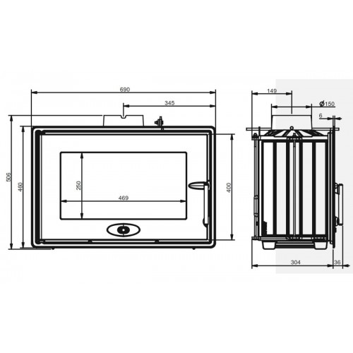 Каминная топка Invicta 700 Optimise
