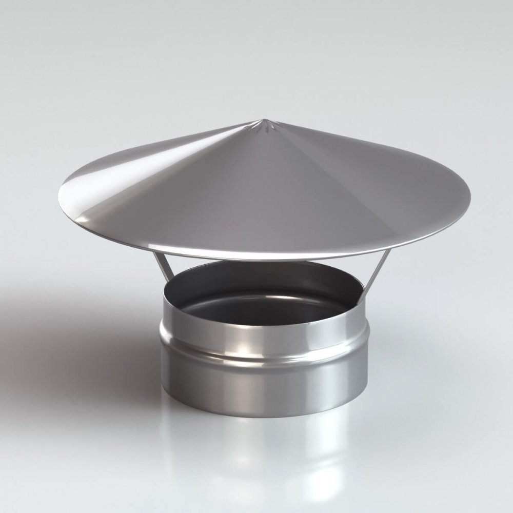 Зонт (грибок) из нержавеющей стали для трубы дымохода