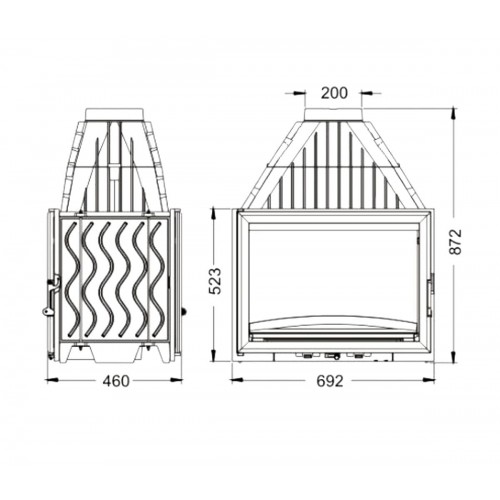 Каминная топка Invicta 700 Double Face