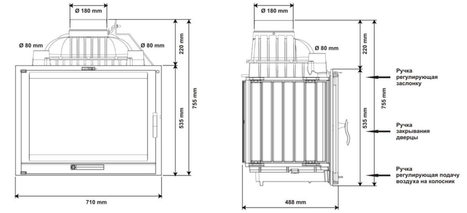 Каминная топка Fireway Main