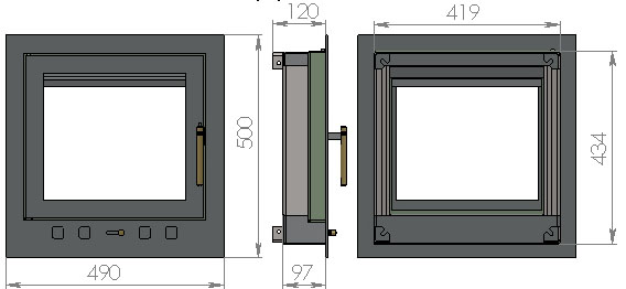 Дверь печная ДП-06