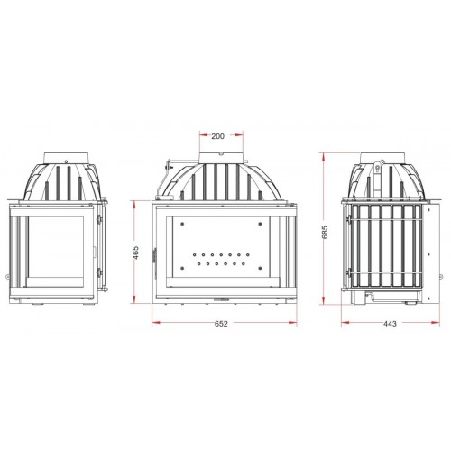Каминная топка Invicta d’Angle R
