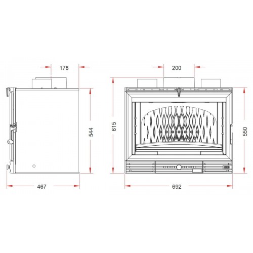 Каминная топка Invicta 700 Grande Vision Turbo