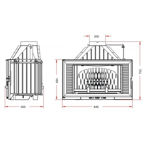 Каминная топка Invicta 840 Horizontal