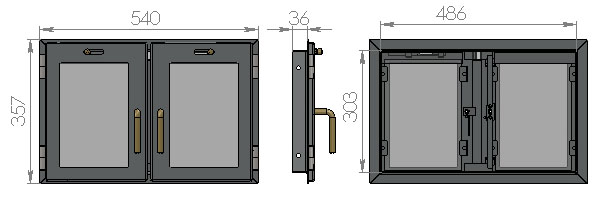Дверь печная ДП-05