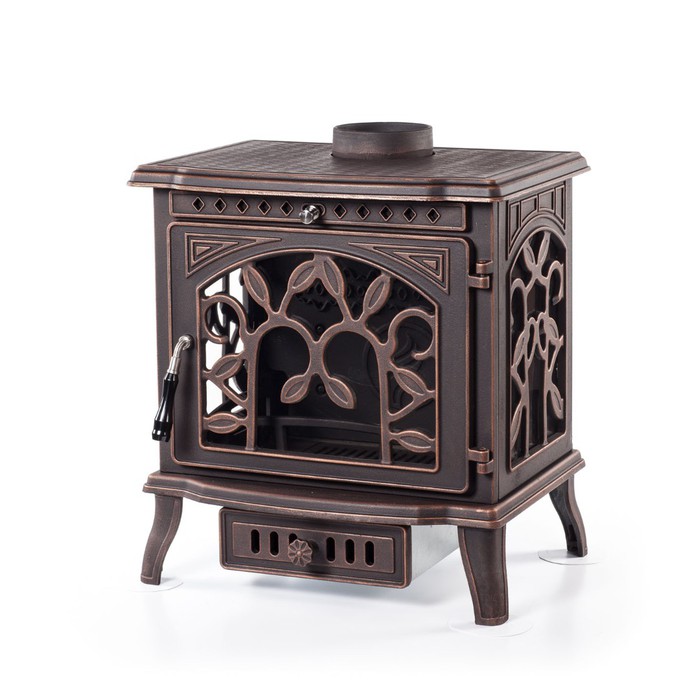 Печь-камин для отопления Fireway Demetra "Патина" в магазине Добрый Огонь