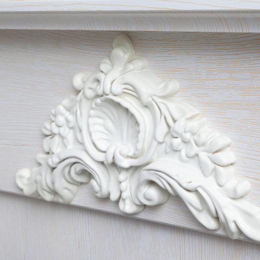 Портал каминный Stefania STD WT Белое золото