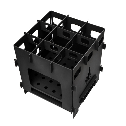 Компактная печь щепочница разборная средняя