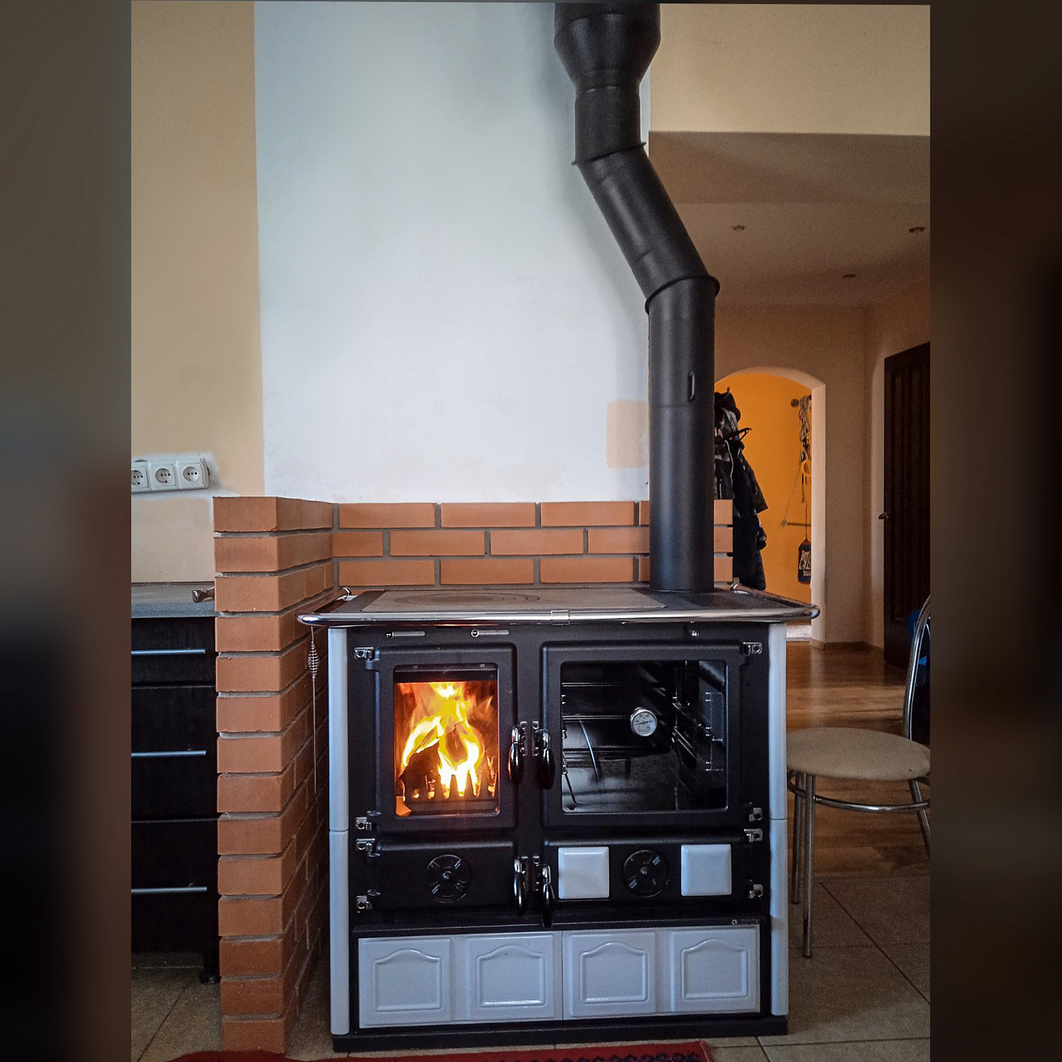 Установка печи-камина La Nordica Rosa Maiolica