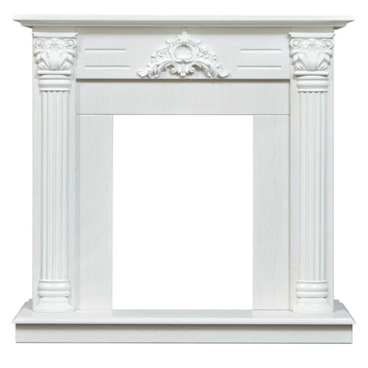 Портал каминный Stefania STD WT Белое золото