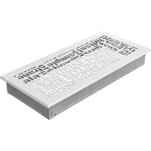 Вентиляционная решетка белая ABC (17х37) 37ABC/B