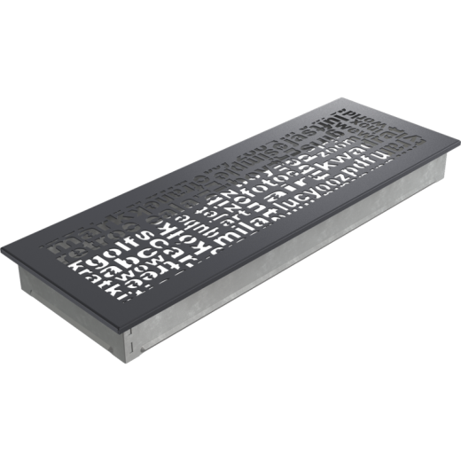 Вентиляционная решетка графитовая ABC (17х49) 49ABC/G