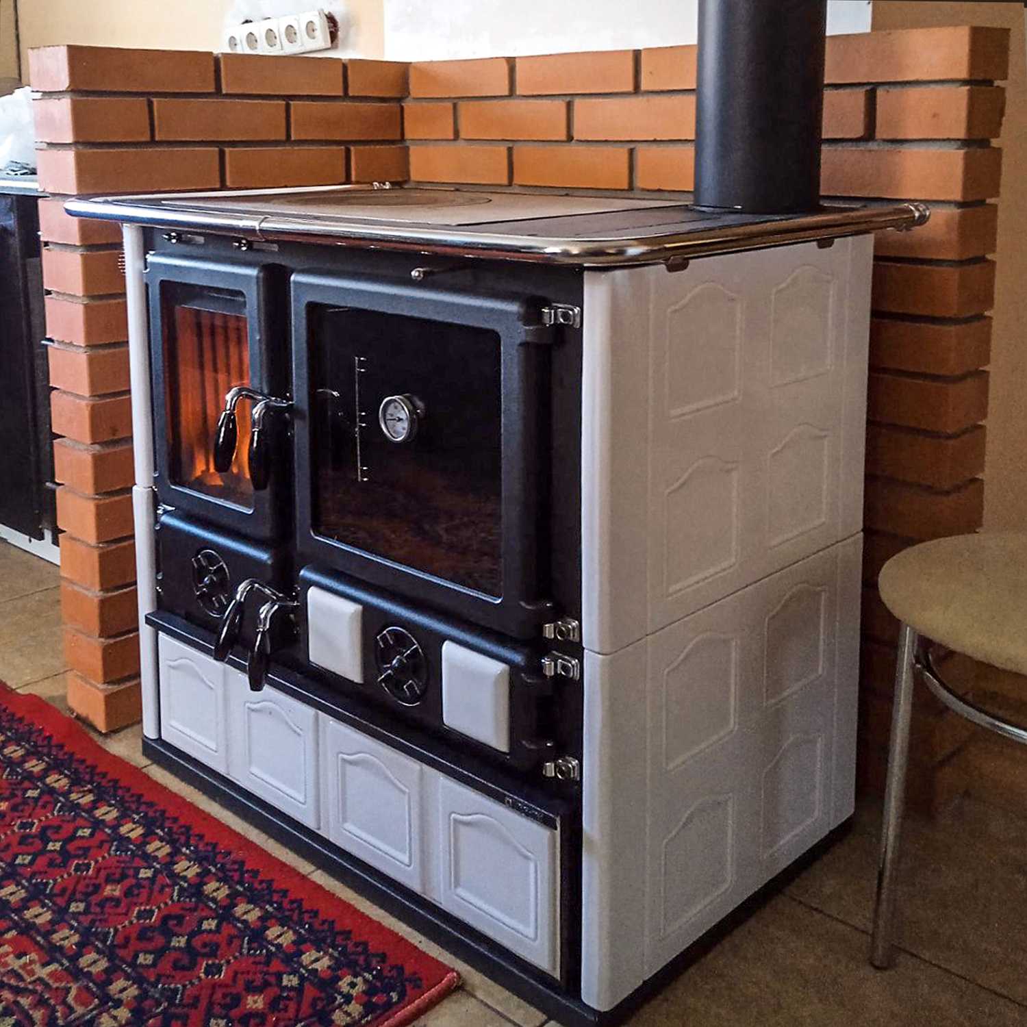 Установка печи-камина La Nordica Rosa Maiolica