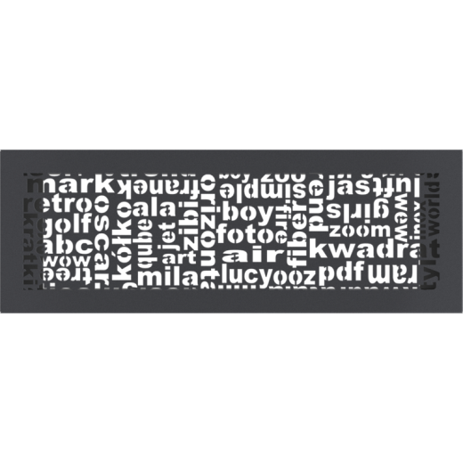 Вентиляционная решетка графитовая ABC (17х49) 49ABC/G