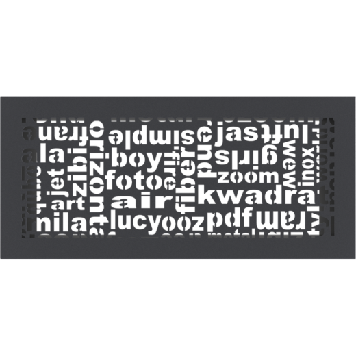 Вентиляционная решетка графитовая ABC (17х37) 37ABC/G