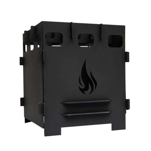 Компактная печь щепочница разборная средняя