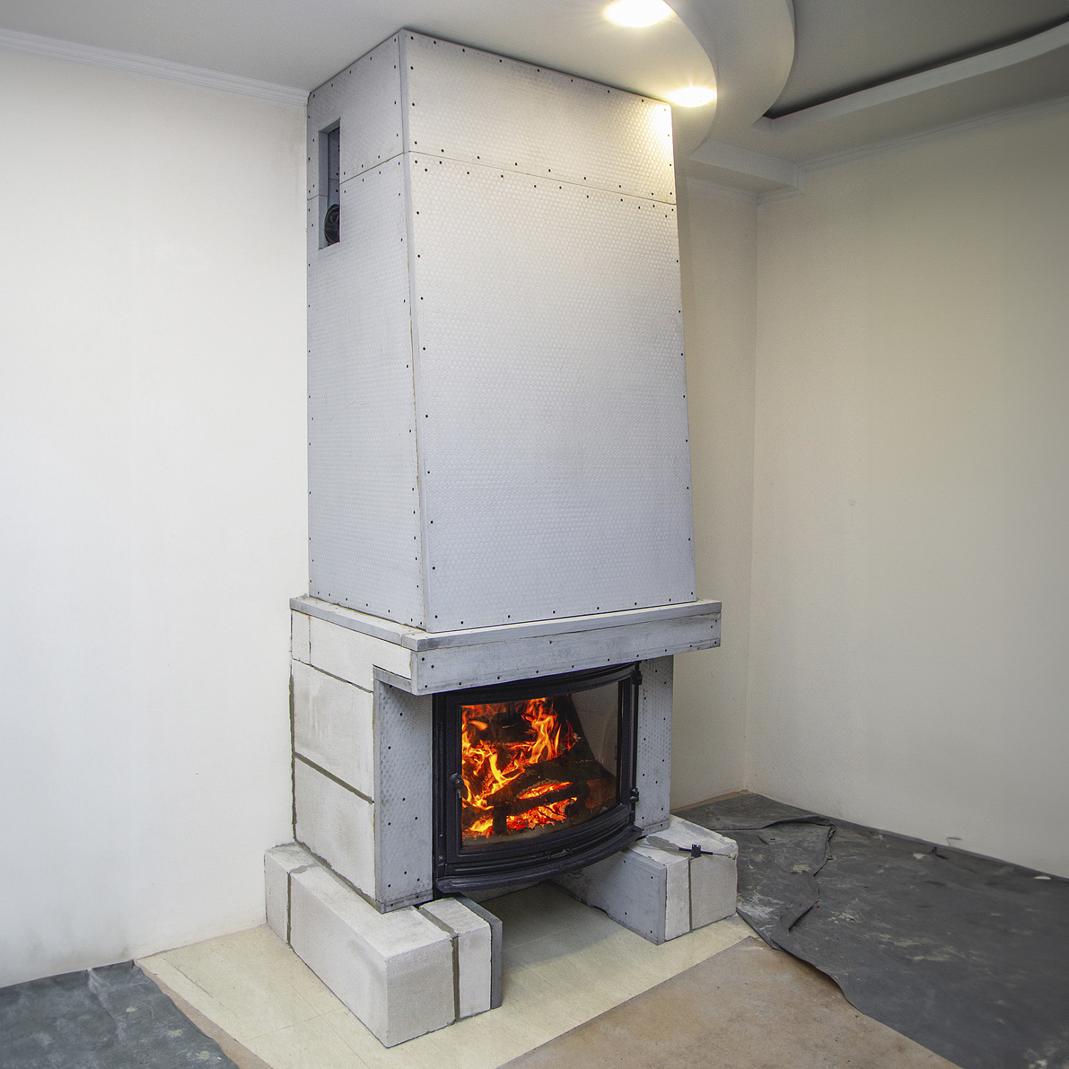 Установка каминной топки Jotul i 18 Panorama