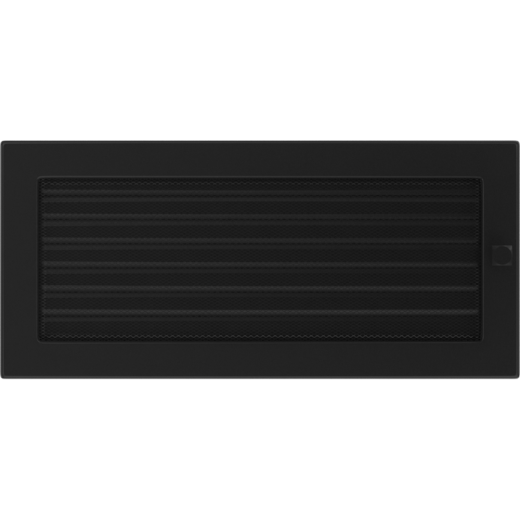 Вентиляционная решетка черная с жалюзи (17х37) 37CX