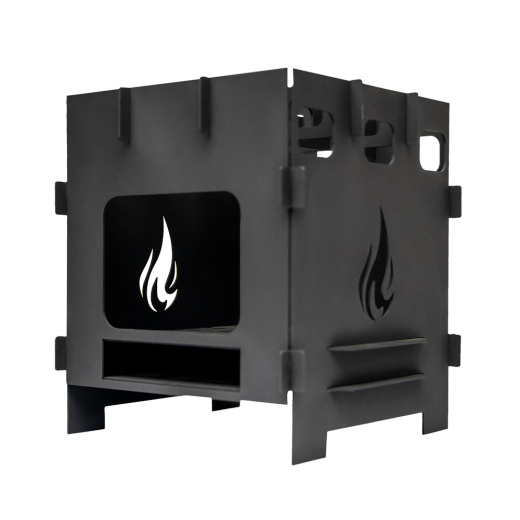 Компактная печь щепочница разборная средняя