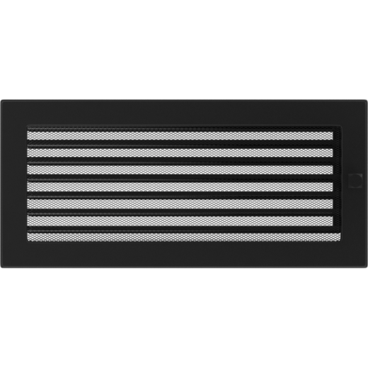 Вентиляционная решетка черная с жалюзи (17х37) 37CX