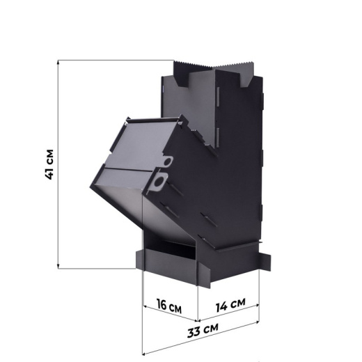 Сборная турбо печь Ракета