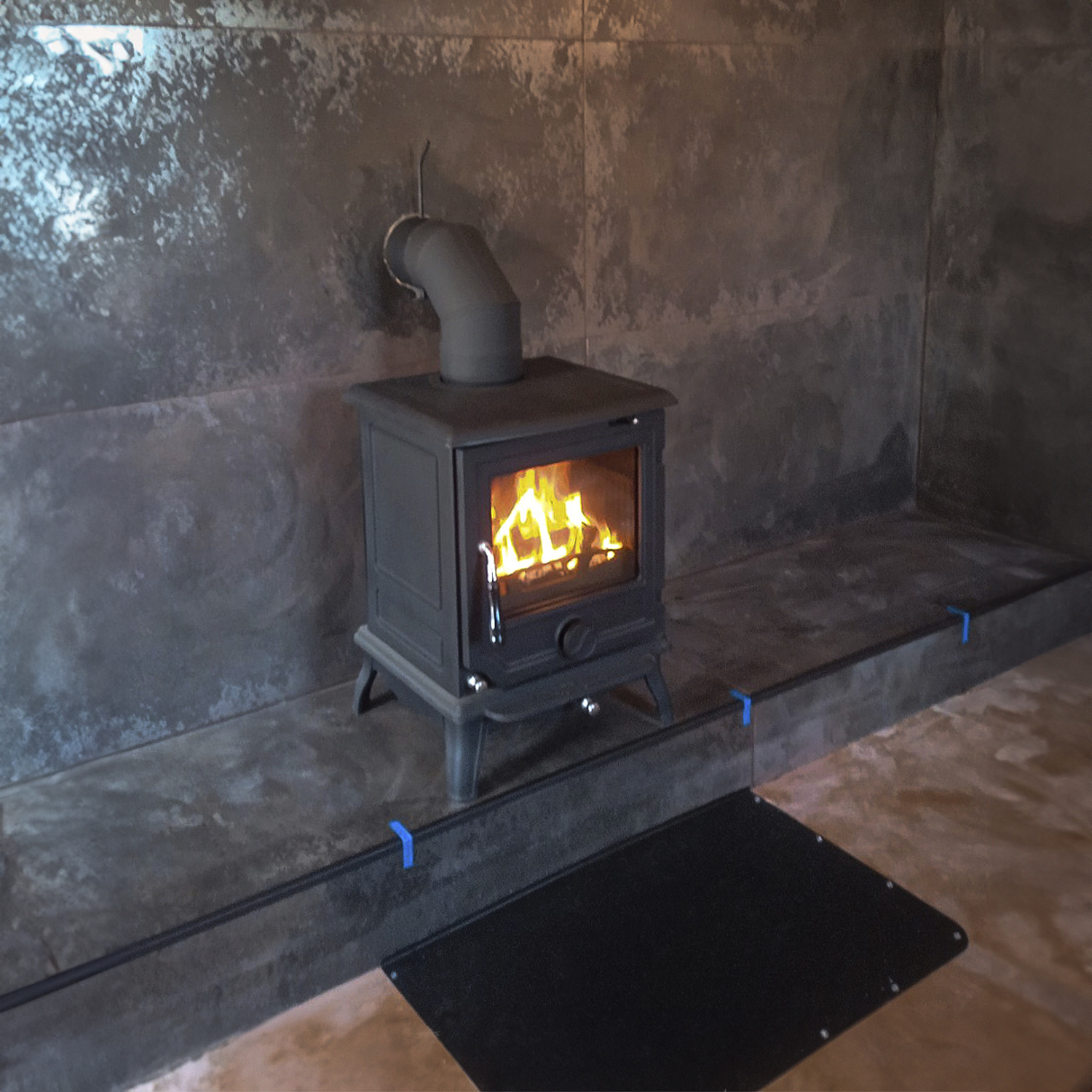 Установка печи-камина Fireway Paul