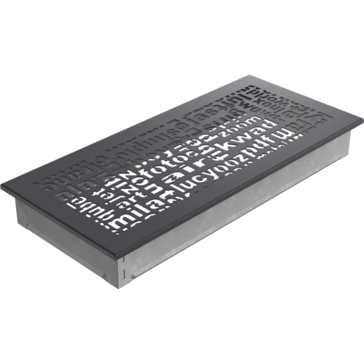 Вентиляционная решетка графитовая ABC (17х37) 37ABC/G