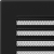Вентиляционная решетка черная с жалюзи (17х37) 37CX