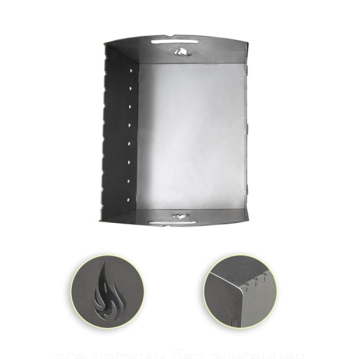 Мангал разборный малый неокрашенный (сталь 3 мм)